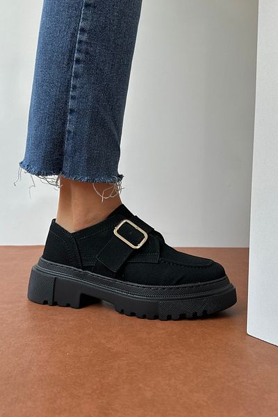 Mupa Shoes Černé semišové dámské mokasíny
