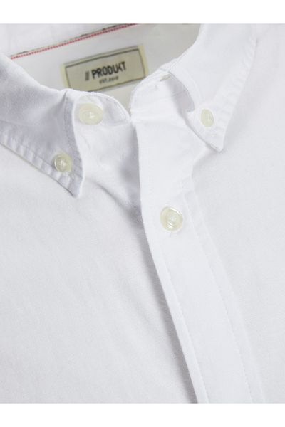 Produkt By Styli Button-Down Collar Oxford Shirt with Pocket