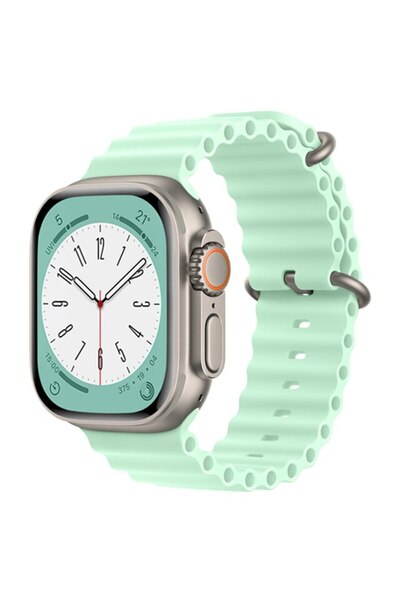 UnDePlus Apple Watch 44/45/46/49mm Kordon Ocean Silikon Kordon 2/3/4/5/6/se/7/8/9/10/11/ultra