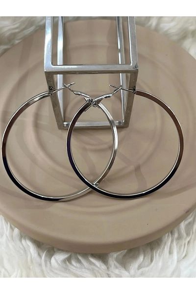 YASİN TOPÇU Steel Silver Earrings
