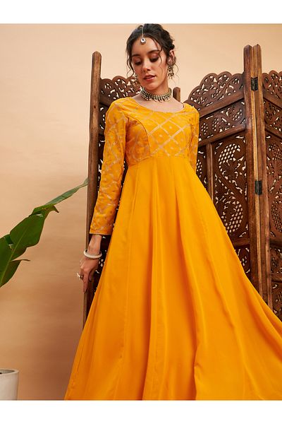 Sassafras By Styli Embellished Anarkali Maxi Kurta
