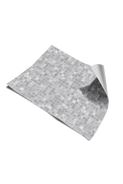 Bigaimaj Mutfak Tezgah Arası Kendinden Yapışkanlı Folyo Kaplama Taş Mozaik Desen 60cmx100cm