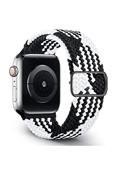 UnDePlus Apple Watch 44/45/46/49mm Kordon Örgü Tokalı Kordon 2/3/4/5/6/se/7/8...