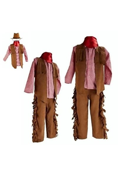 CEYCEY TAHTAKALE KOSTÜMEVİ Unisex Kostümevi Tahtakale Kovboy Kostümü Parti Kı...