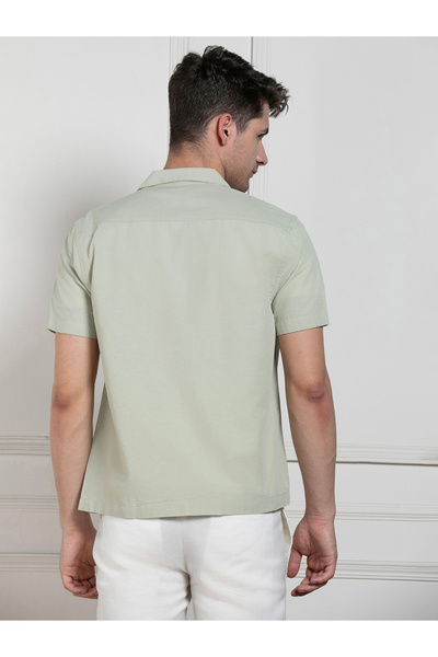 Dennis Lingo By Styli Solid Casual Shirt with Button Placket