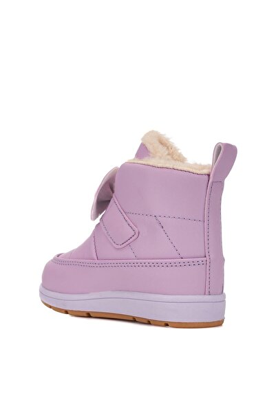 Elma Çocuk İçi Yünlü Kürklü Fiyonk Kurdele Suya Dayanıklı Anatomik Bebek Çocuk Kışlık Kar Yağmur Bot Ayakkabı