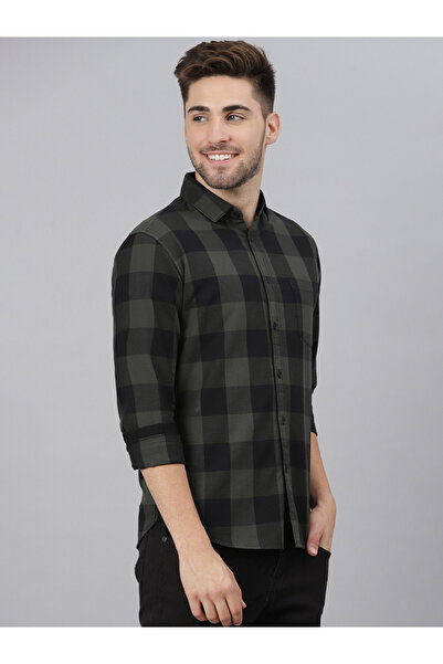 Dennis Lingo By Styli قميص كاجوال بقصّة Slim Fit ومربّع