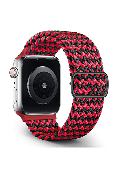 UnDePlus Apple Watch 44/45/46/49mm Kordon Örgü Tokalı Kordon 2/3/4/5/6/se/7/8...