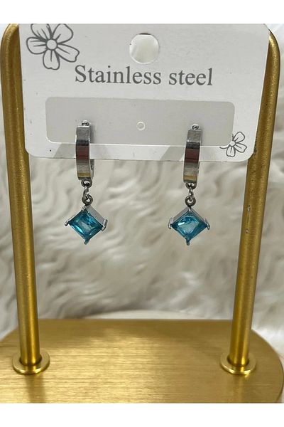 YASİN TOPÇU Steel Silver Earrings