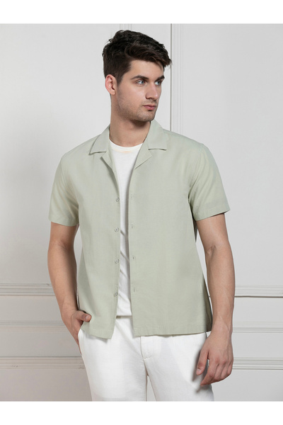 Dennis Lingo By Styli Solid Casual Shirt with Button Placket