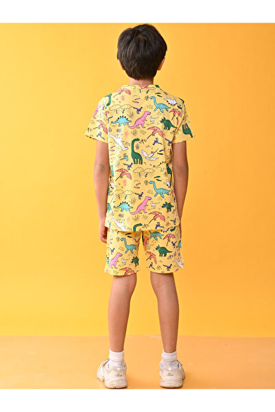 Anthrilo By Styli Dinosaur Print T-Shirt & Shorts Set