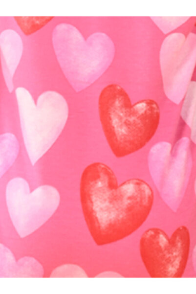 Anthrilo By Styli Heart Print T-Shirt & Pyjama Set