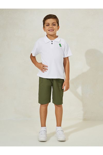 Styli Dinosaur Print Polo T-Shirt