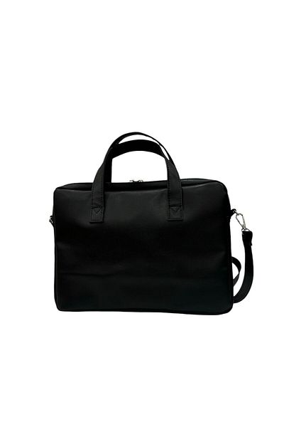 ErcanBag حقيبة كمبيوتر محمول سوداء لجهاز iPad - مع حزام