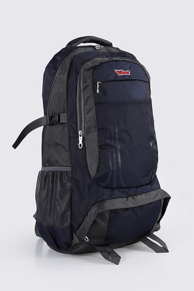 ÇÇS ÇÇS Ανδρικό υφασμάτινο σακίδιο πλάτης Mountaineer 51506 ΣΚΟΥΡΟ ΜΠΛΕ