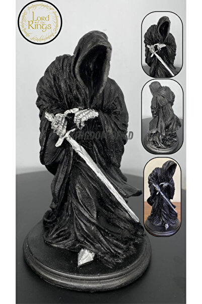 Kingdom of 3D Yüzüklerin Efendisi Nazgul Heykeli, Yüzük tayfı Figür, Mordor'un Kara Süvarisi, Dokuzlar Biblo