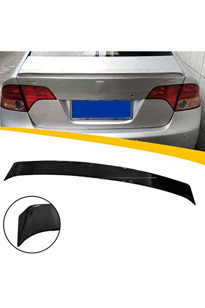 MKG Otomotiv Honda Civic Fd6 Uyumlu Anatomik Bagaj Üstü Spoiler Parlak Siyah ...