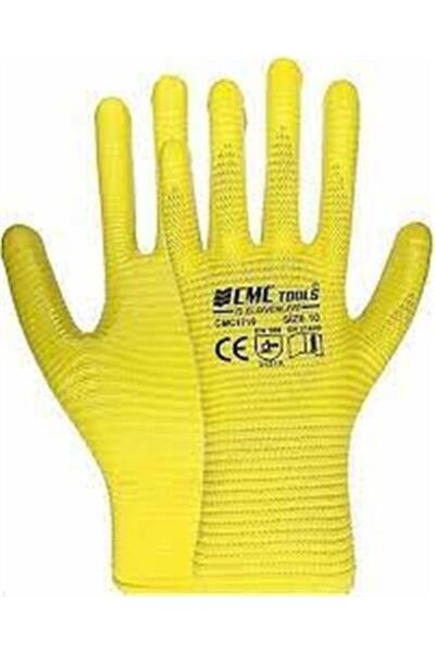 CMC قفاز زيبرا كامل أصفر 1760 (12 قطعة)