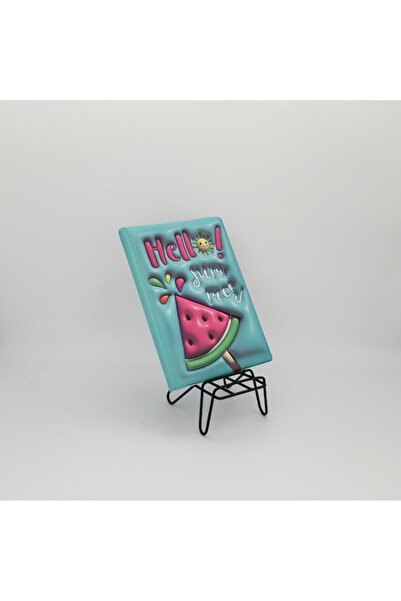 Monetaco 3D Kabartmalı Renkli Puffy Anı,Hatıra,Günlük Defter Çizgili A5 80 Ya...