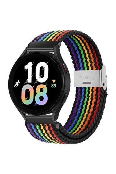 UnDePlus Huawei Watch GT 6/5/4 41mm -GT 5 Pro 42mm Üniversal Akıllı Saat 18mm Kordon Metal Klipsli Flexi Örgü