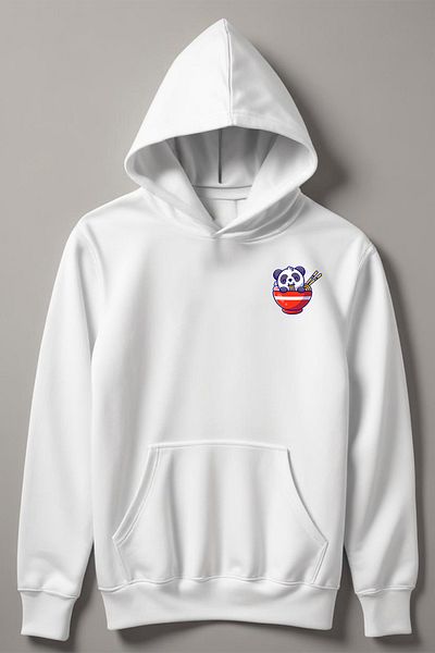 MYADA Hanorac pentru copii cu glugă cu imprimeu panda de buzunar cu design special 12406