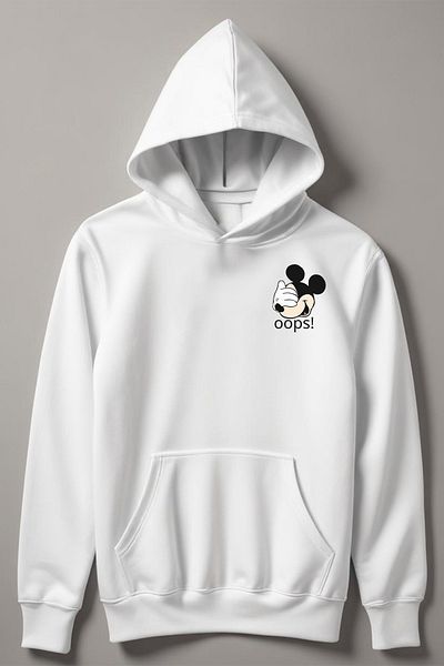 MYADA Hanorac pentru copii cu glugă cu imprimeu Mickey 12449