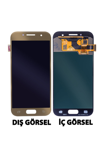 Samsung Teknonet Galaxy A320 A3 2017 Uyumlu Lcd Dokunmatik - Gold