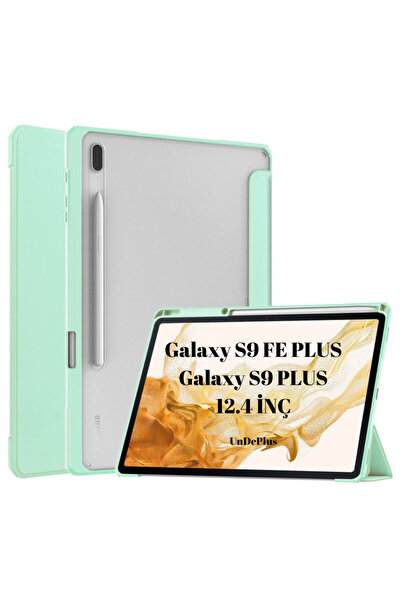 UnDePlus Samsung Galaxy Tab S9 Fe Plus/s10 Plus/s9 Plus Kılıf Grafiti Şeffaf Kalem Bölmeli X610-16-810-18 X82