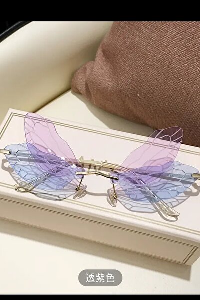 Giraffe Halloween Party Rave Punk Gözlüğü Karışık Kelebek 2