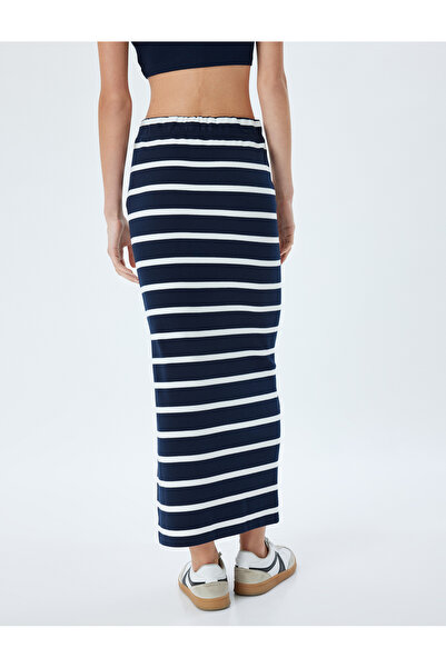 Koton Τυπική μέση μακριά Pencil φούστα με λεπτομέρεια στο πλάι