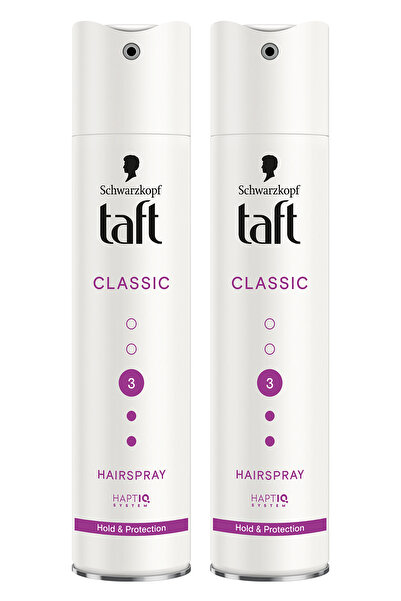Taft Classic Ekstra Güçlü Saç Spreyi 250ml - 2'li Set