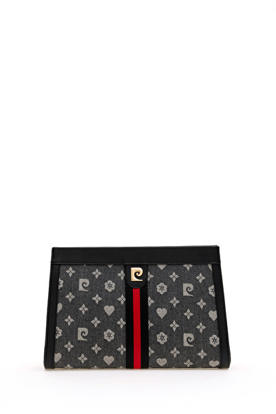 Pierre Cardin Damen-Umhängetasche aus schwarzem Denim 05PO24K1982