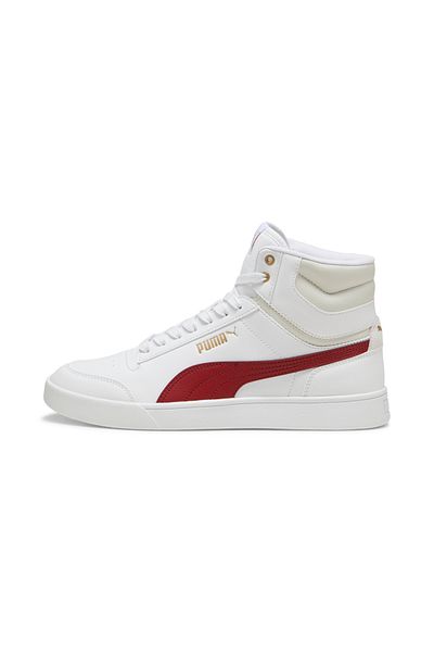 Puma Shuffle Mid-Puma White-Intense Red-Vapor Gray