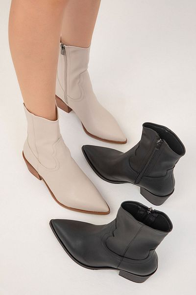 SOHO Beige Women's Boots - 19777 Model Bootie