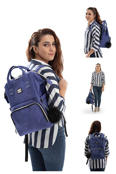 Wellgro Blue Mother Baby Bag