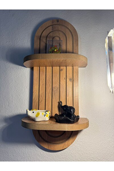 woodyart Amazon Safir Meşe Duvar Rafı 52x24 cm