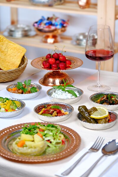 GÜR BAKIR 11 cm Copper Breakfast Plate - 1 Piece