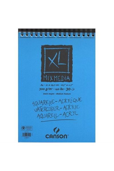 Canson A4 Mixedia XL 300Gr 30Yp 807215   - Drawing Block
