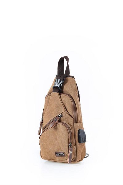 ÇÇS Brown and Tan Colored Ççs Body Bag