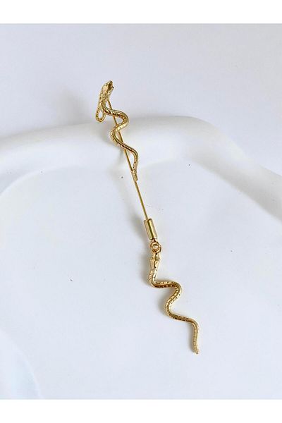 ı feel free more then ever that moment Snake Design Walking Stick Earrings