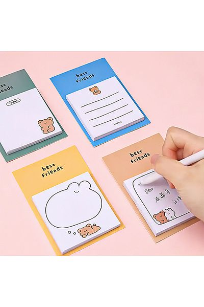GUGUK Rabbit Love Yourself Themed Colorful Note Set • Post-It • Sticky Note
