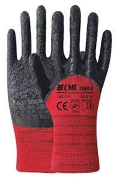 CMC قفازات لاتكس 3/4 أحمر 1713 (12 قطعة)