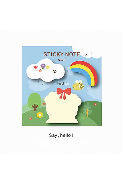 GUGUK Post-It - Say Hello Themed Sticky Note (Ggk-Ma013)