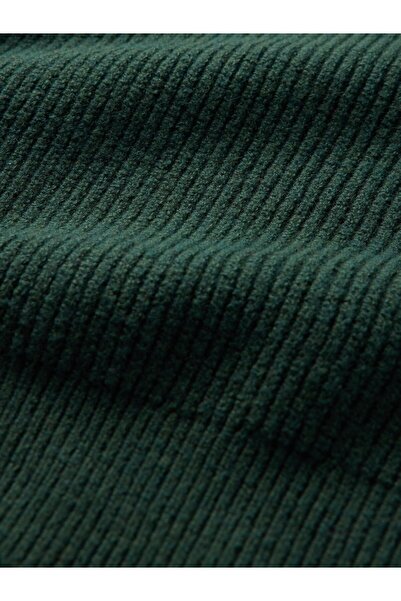 GAP Erkek Çocuk Yeşil CashSoft Rib Bisiklet Yaka Kazak