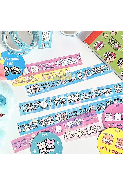 GUGUK Bunny Confession Themed Washi Tape - Sticky Note (Ggk-Pd023)