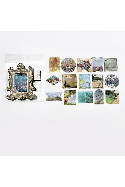 GUGUK Romantic Art Stamp Themed 45 Pieces Sticker Set • Bullet Journal (Ggk-Do109)