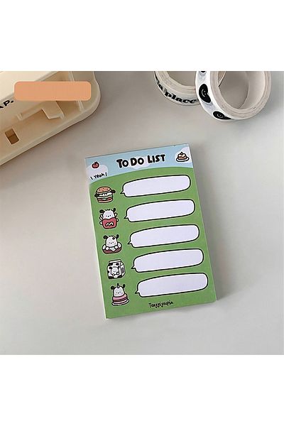 GUGUK Yeah! To Do List Themed Colorful Note Set (Ggk-Mh101)
