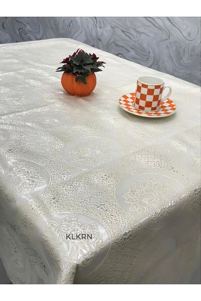 Kolkıran Züccaciye Floral Patterned Imported Pvc Oilcloth - Patterned Erasable Tablecloth