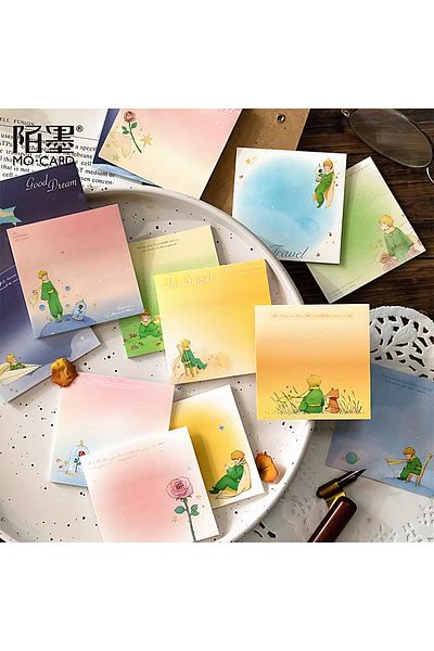 GUGUK Romantic Rose Themed Bookmark and Notepad Set • Post-It • Sticky Note
