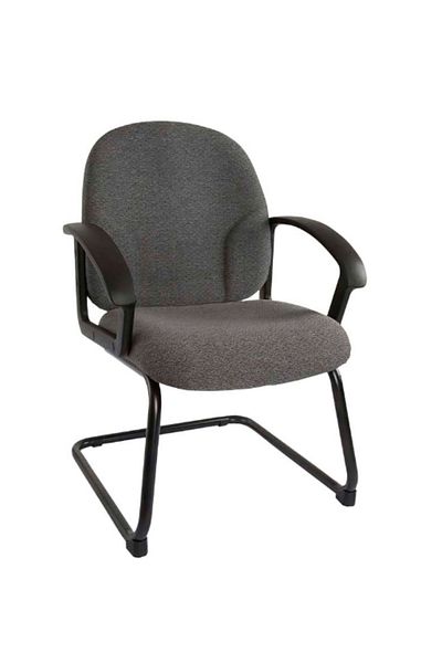 Mahmayi Ergonomic Fabric Visitor Chair – Stylish, Comfortable Office Seating (Grey)
